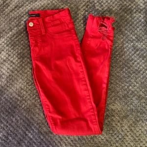 Red Flying Monkey Skinny Jeans